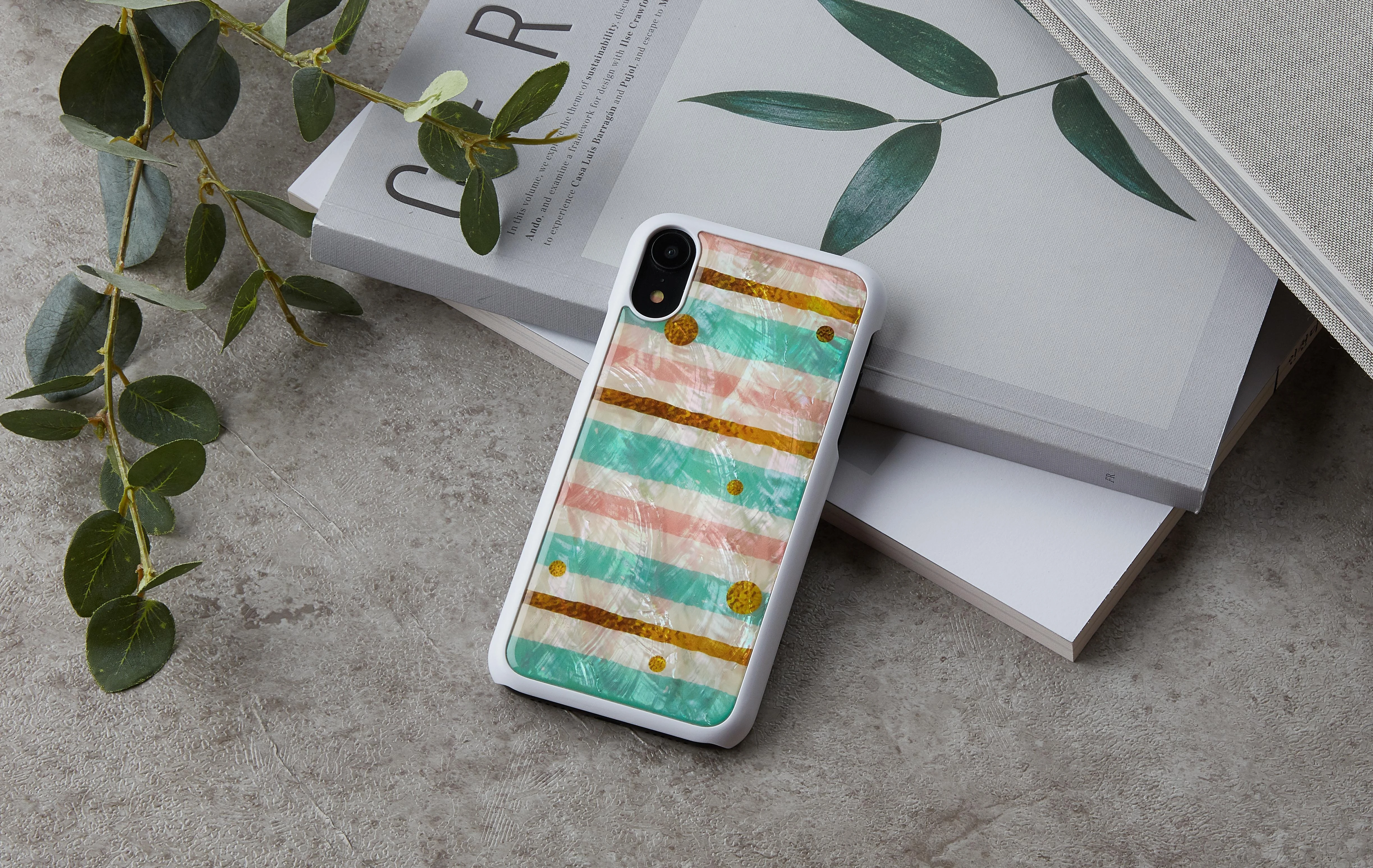 Ikins Telefono dėklas iPhone XR, pop mint baltas