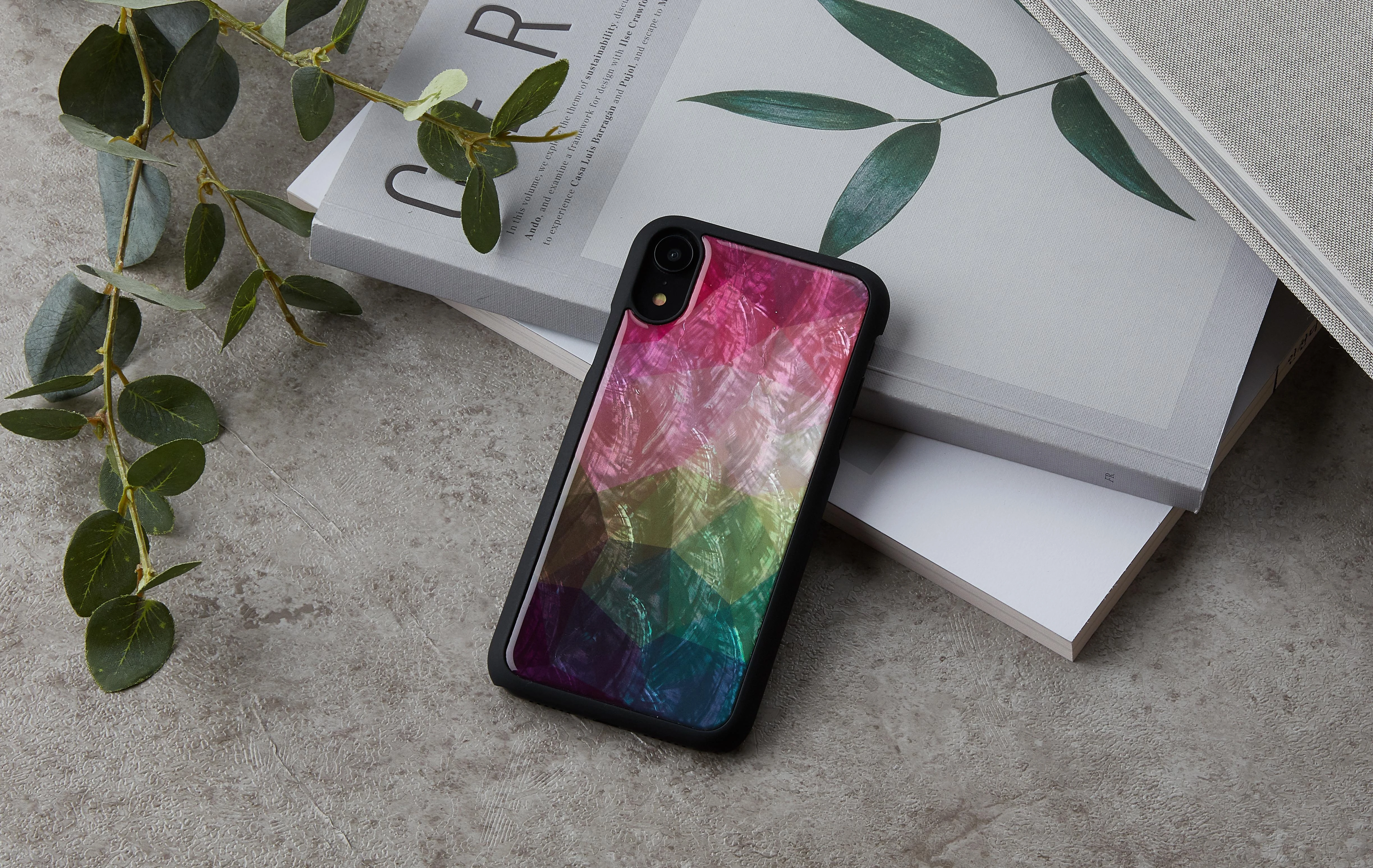 Ikins Juodas telefono dėklas iPhone XR