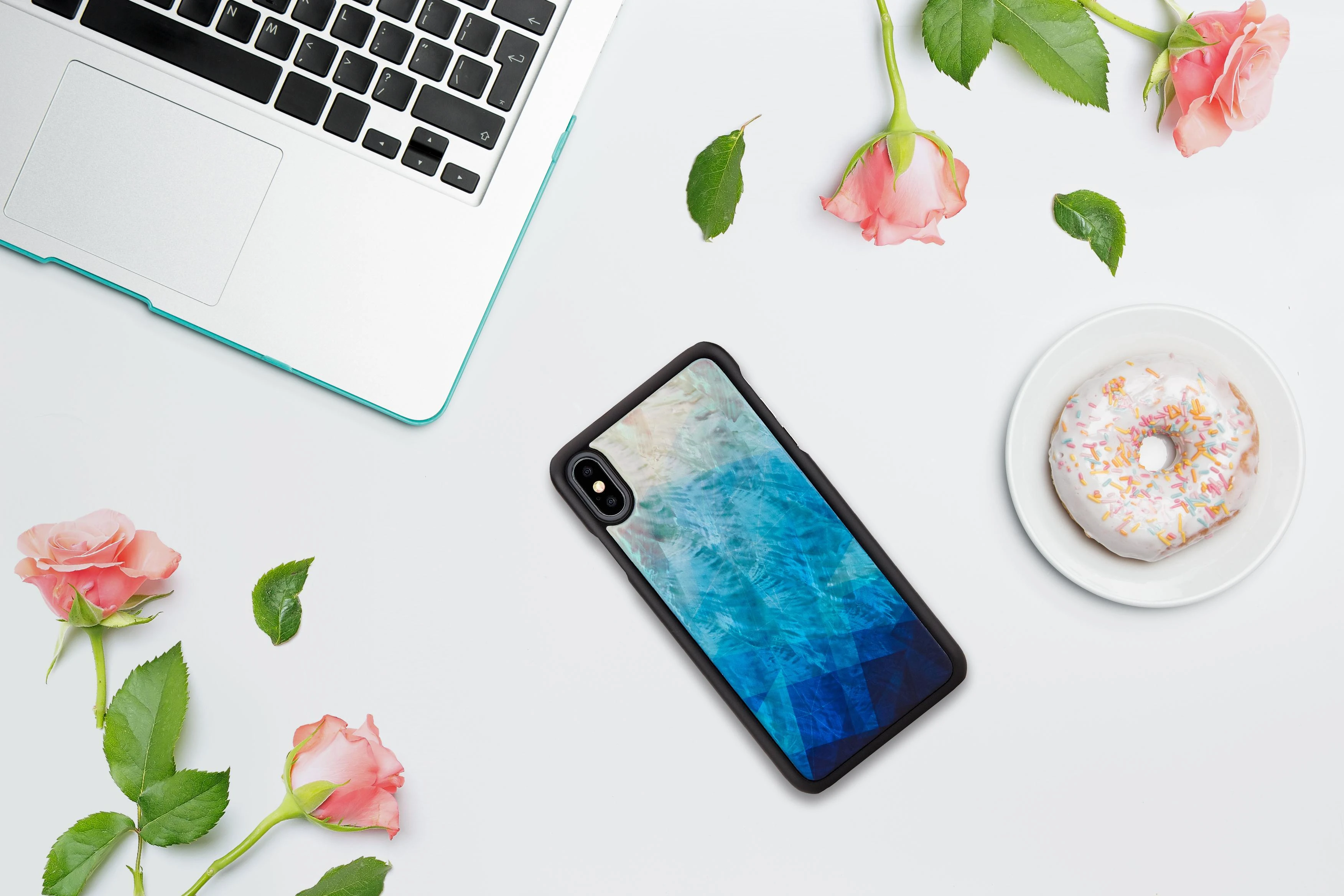 Ikins Telefono dėklas iPhone XS Max, mėlynas ir juodas