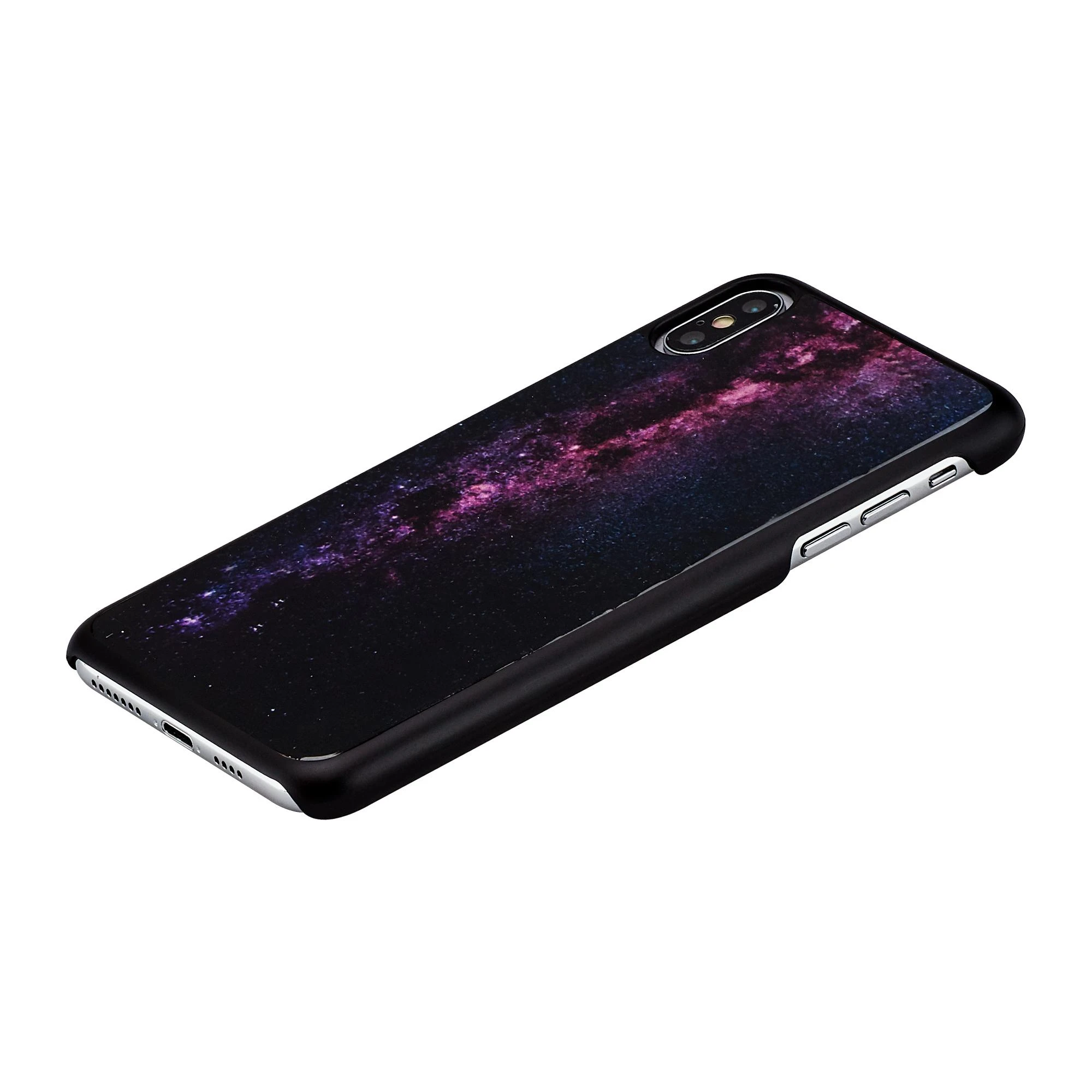Ikins Telefono dėklas iPhone XS Max, juodas „Milky Way“