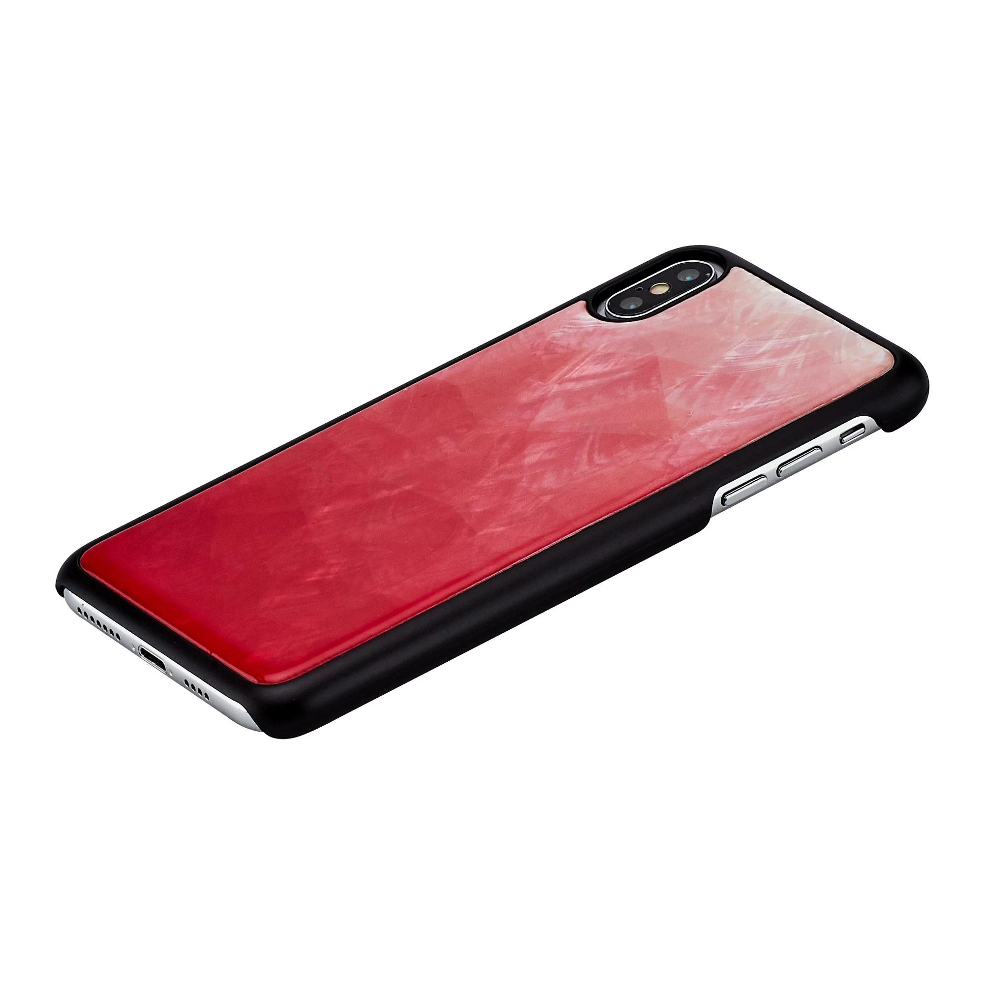 Ikins Telefono dėklas iPhone XS Max, rožinės ir juodos spalvų