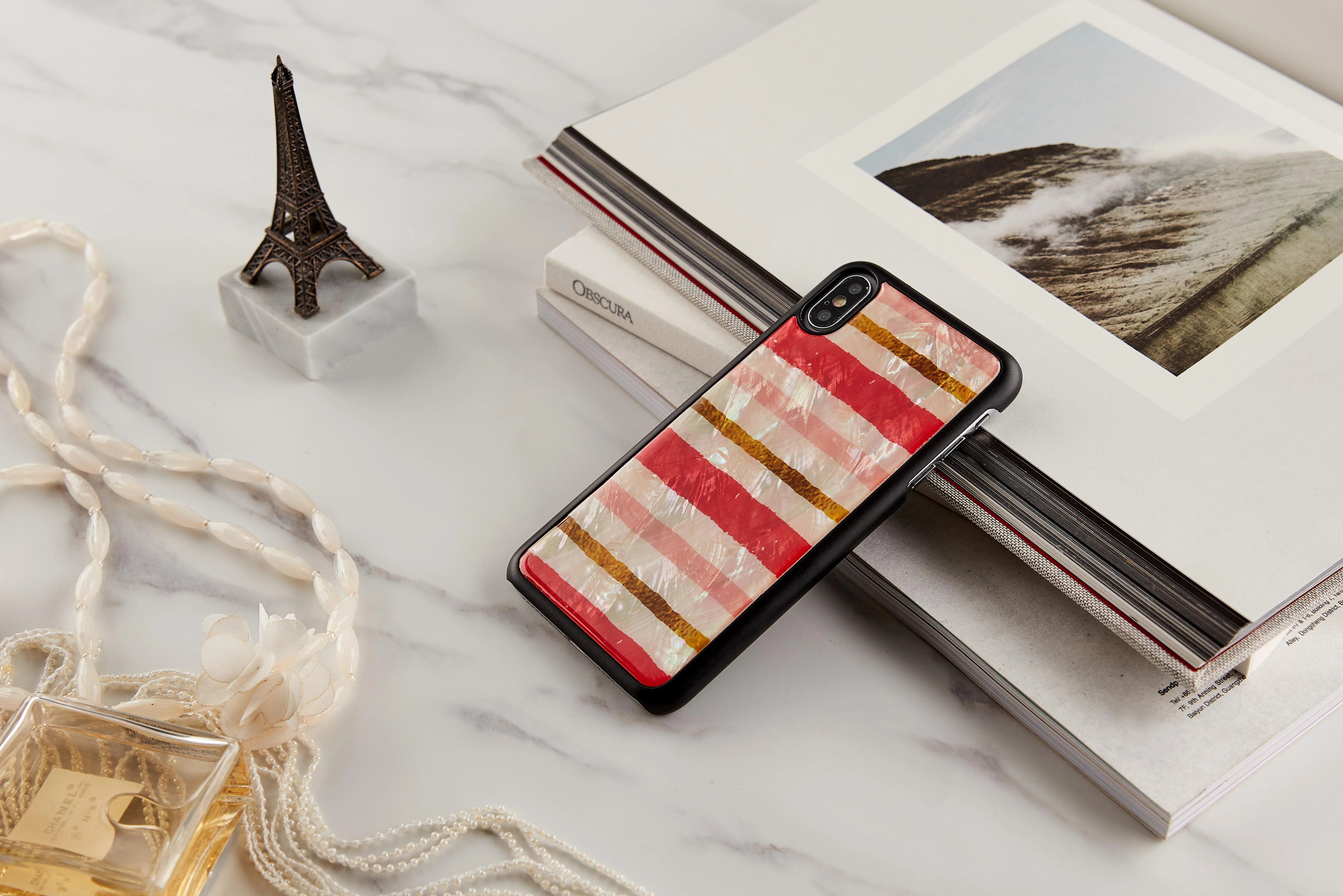 Ikins Juodas telefono dėklas iPhone XS Max