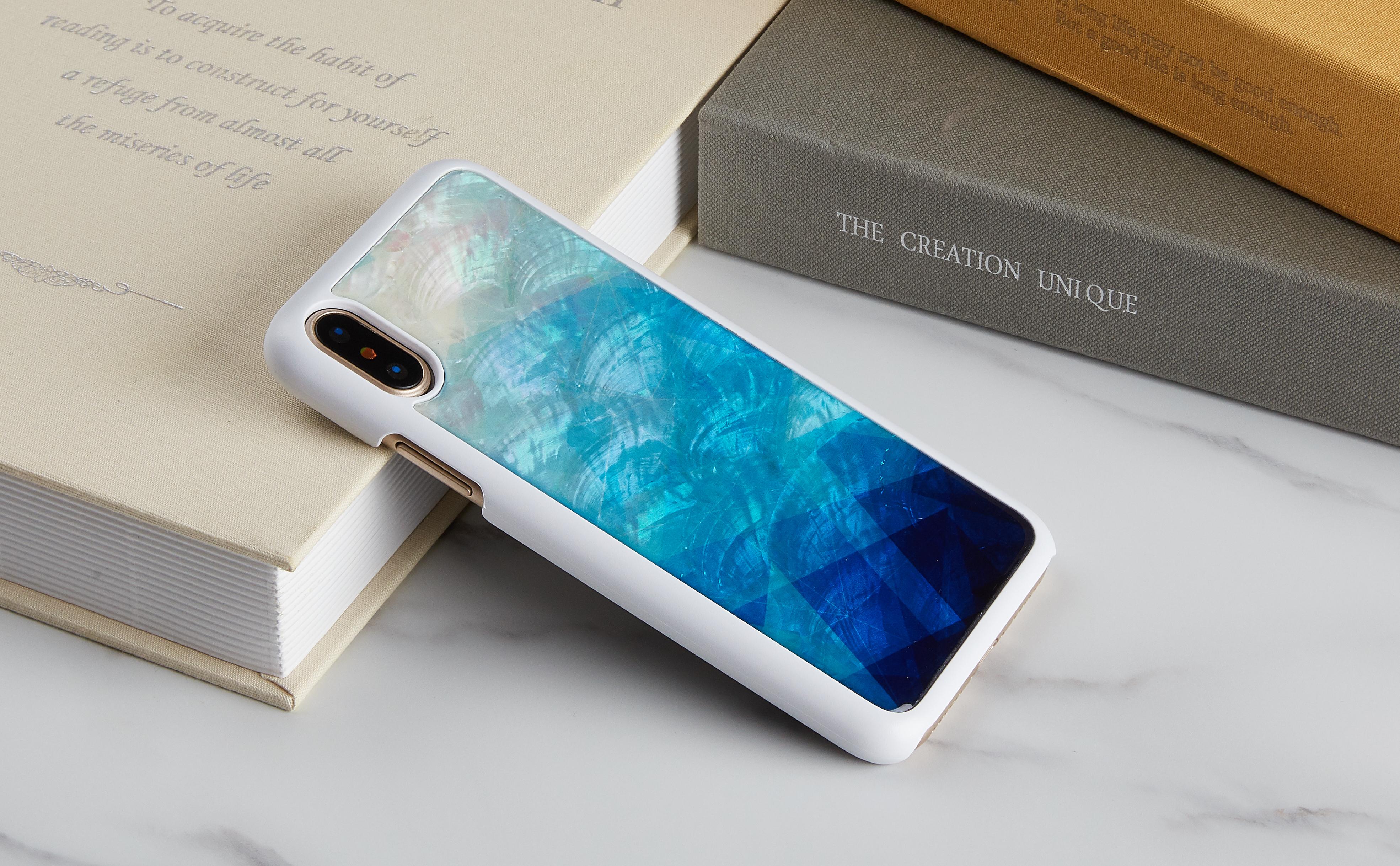 Ikins Telefono dėklas iPhone XS/S, mėlynai baltas