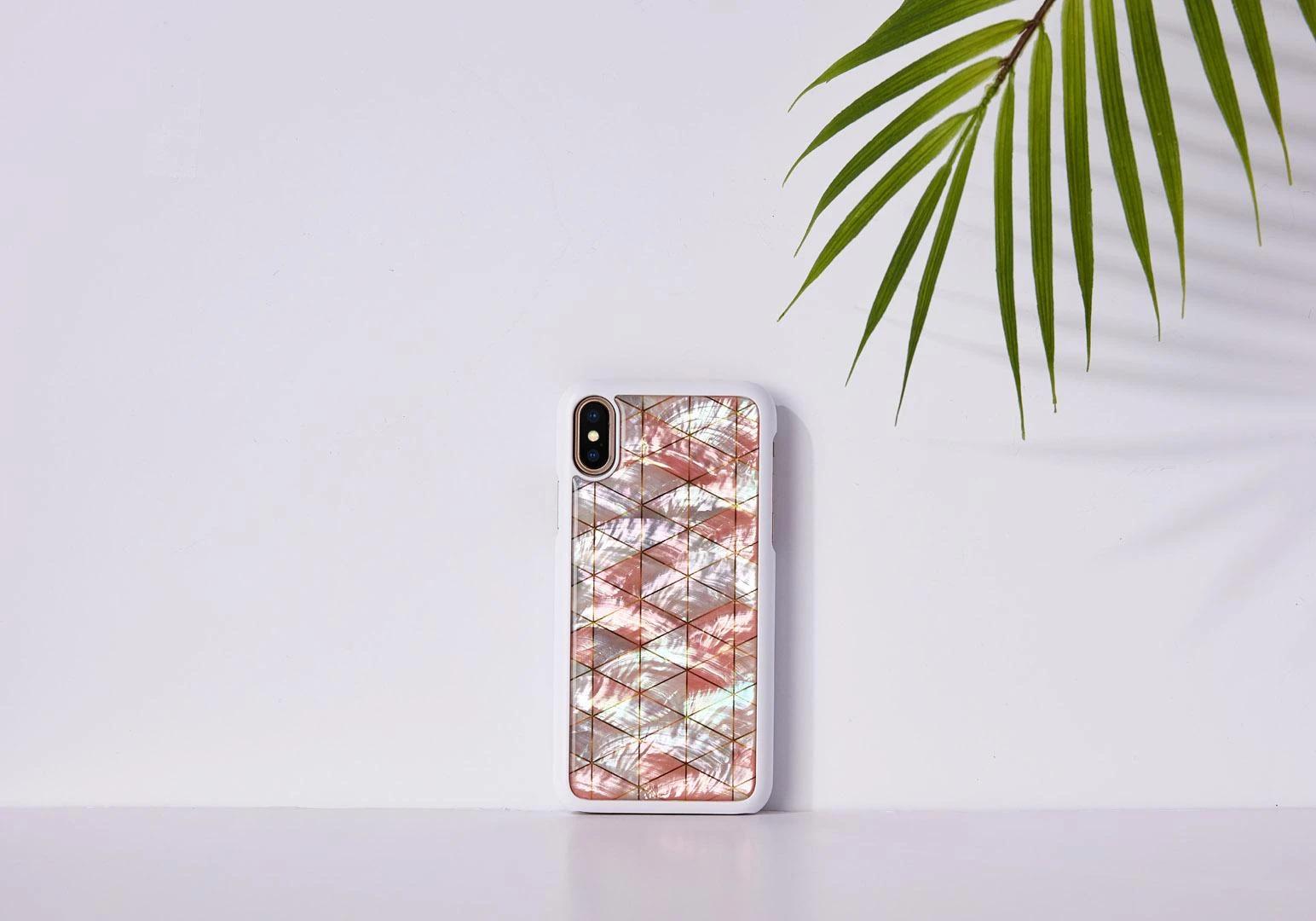 Ikins Telefono dėklas iPhone XS/S, „Diamond Baltas“