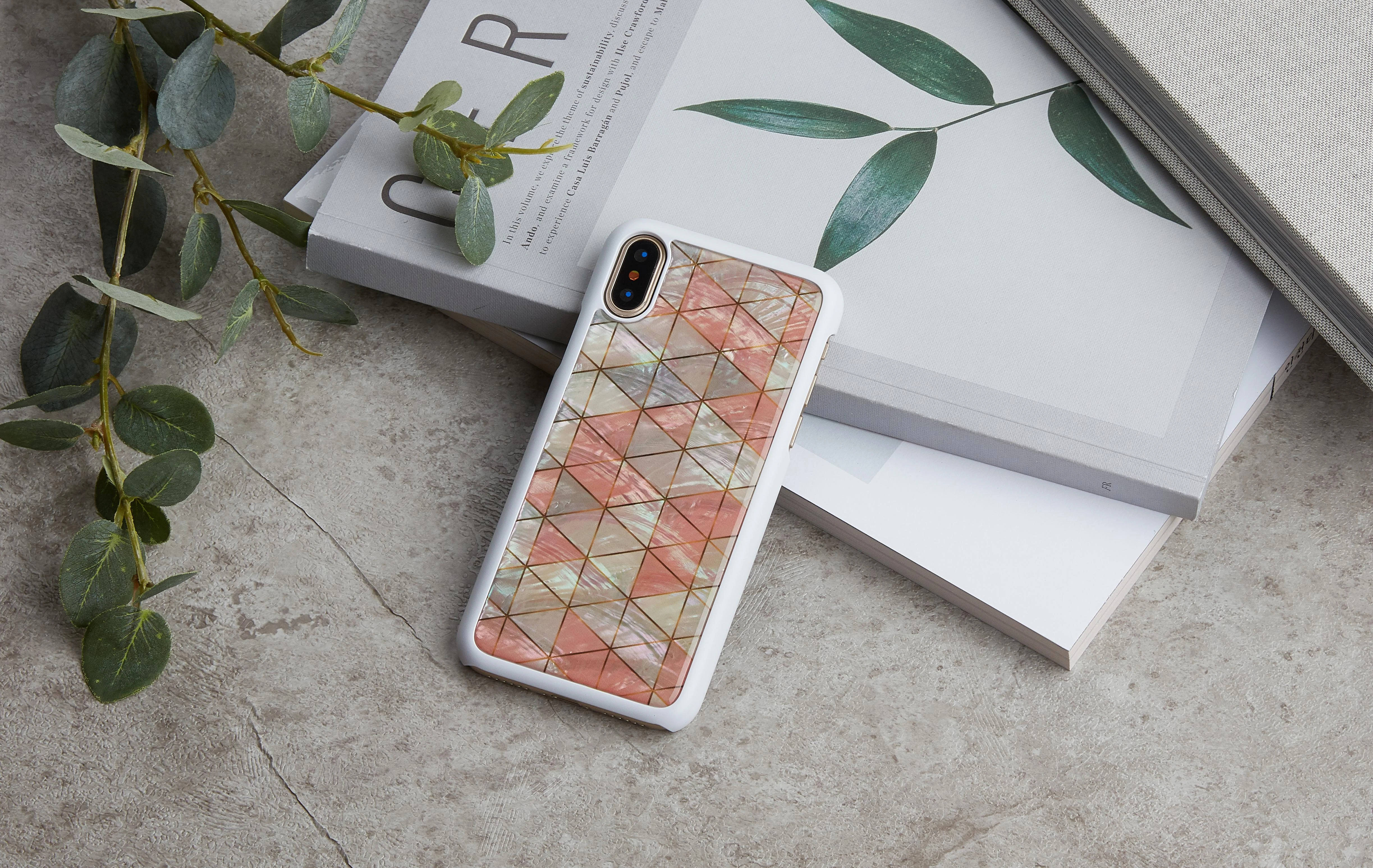 Ikins Telefono dėklas iPhone XS/S, „Diamond Baltas“