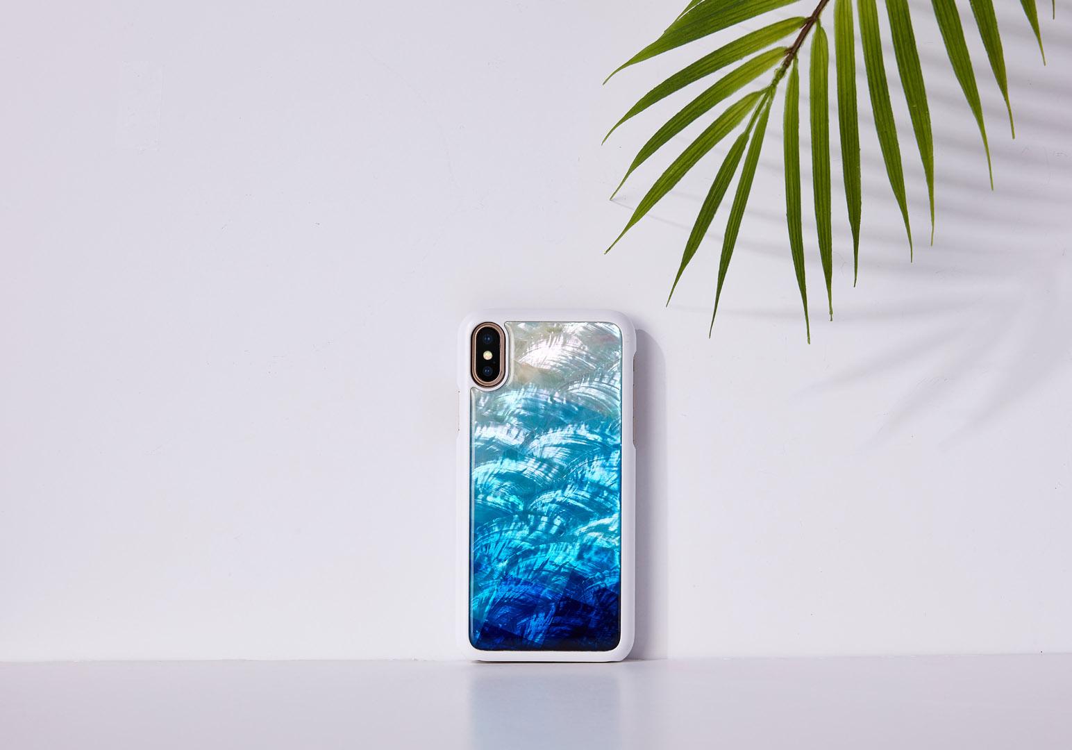 Ikins Telefono dėklas iPhone XS/S, mėlynai baltas