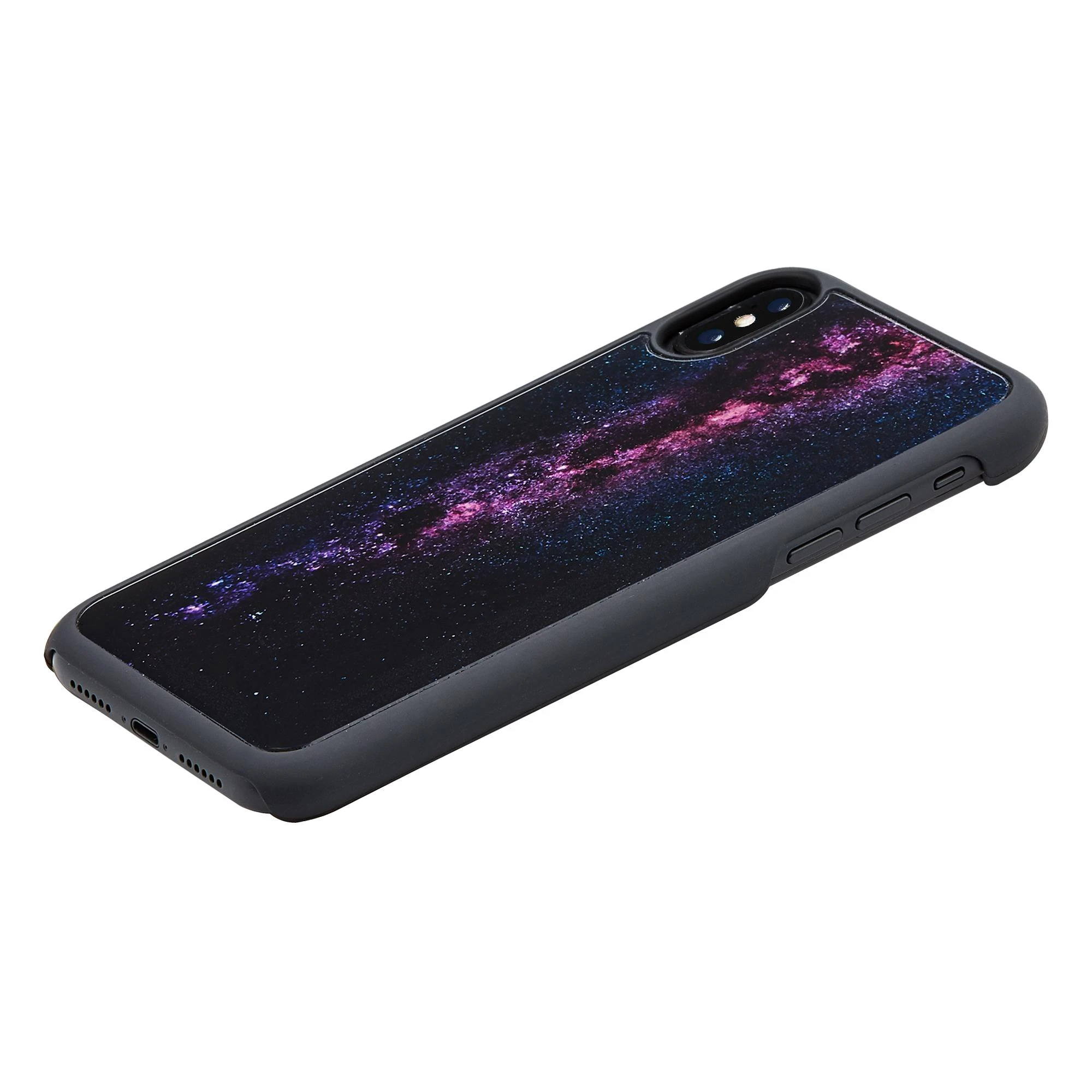 iKins SmartPhone dėklas Apple iPhone XS/S milky way juodos spalvos