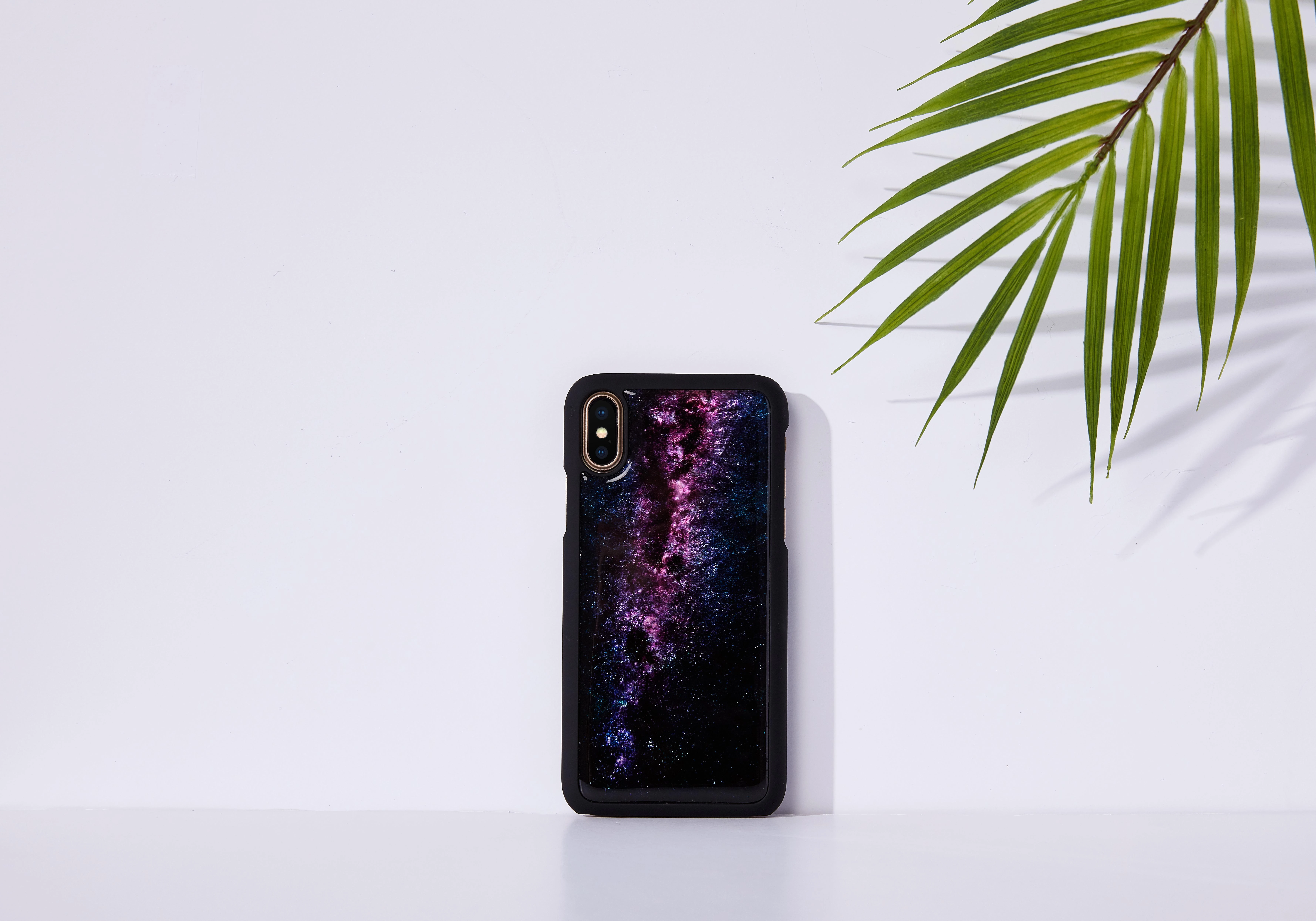iKins SmartPhone dėklas Apple iPhone XS/S milky way juodos spalvos