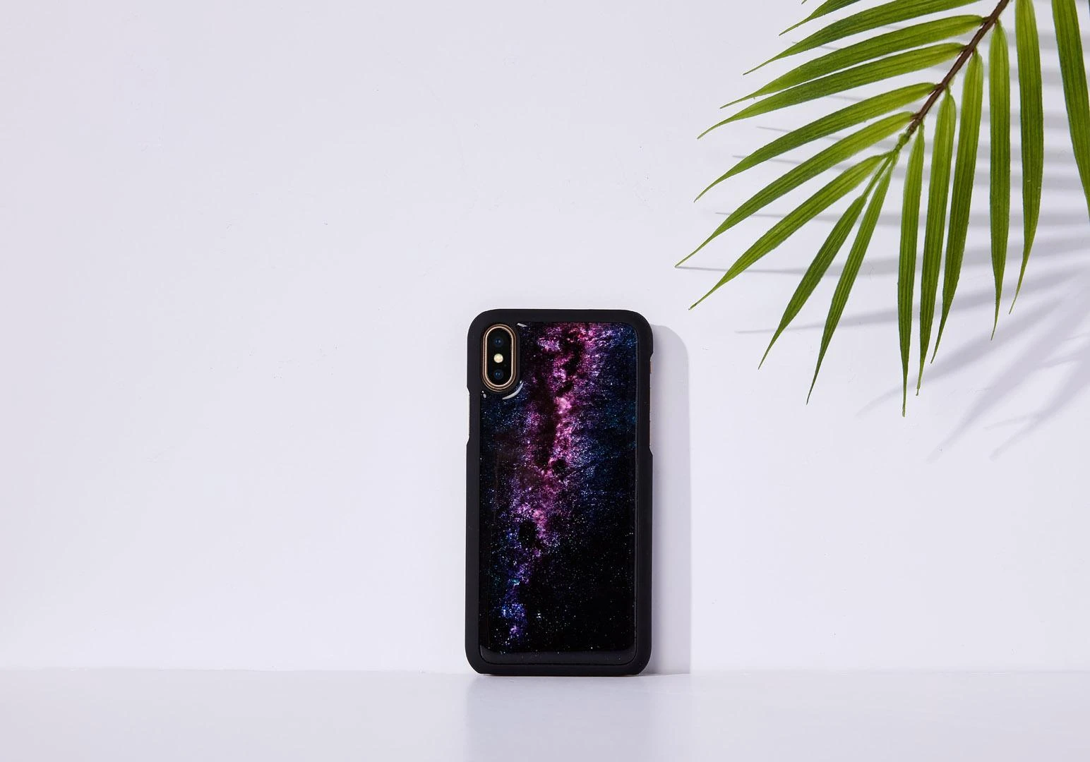 iKins SmartPhone dėklas Apple iPhone XS/S milky way juodos spalvos