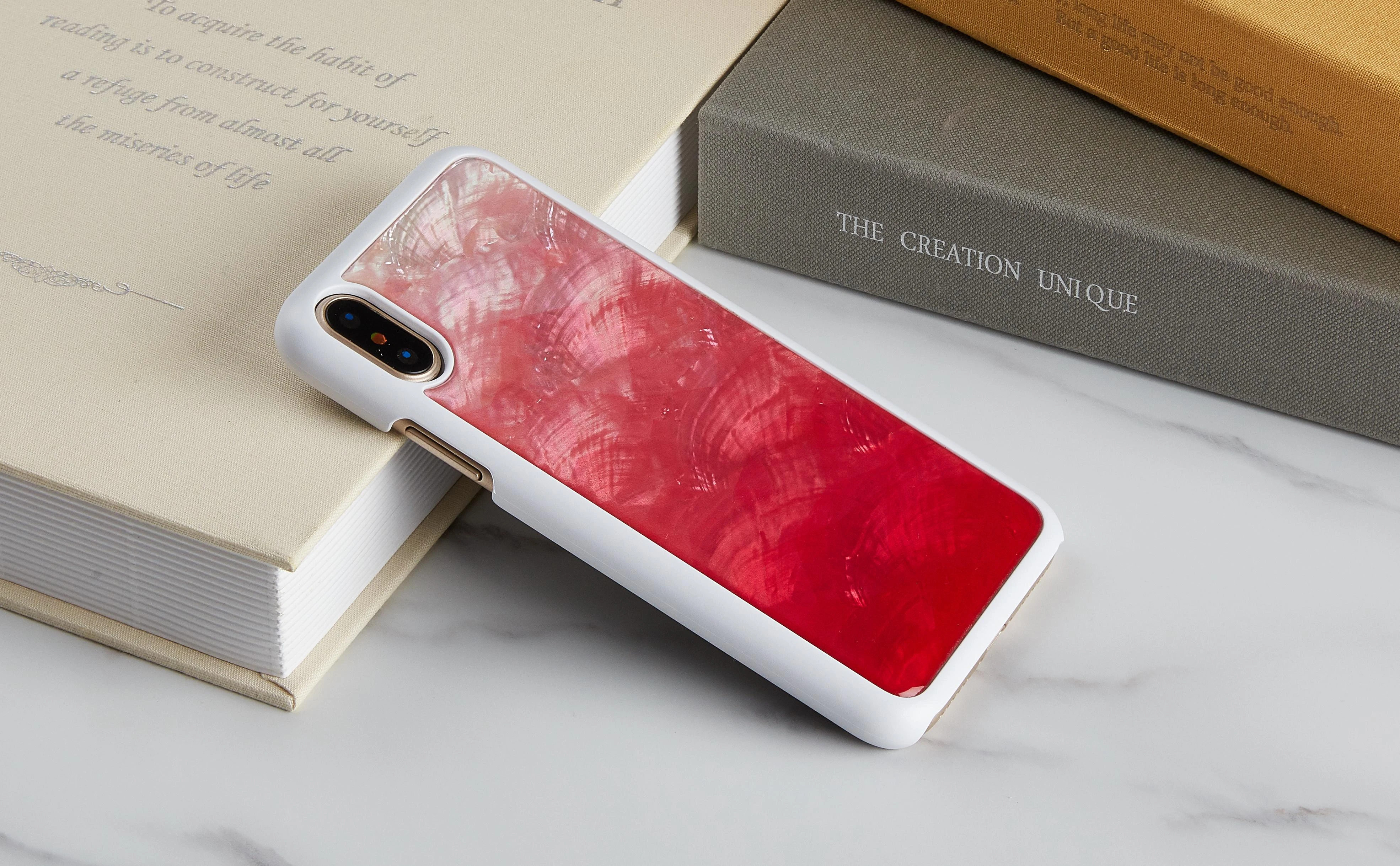 Ikins Telefono dėklas iPhone XS/S, rožinis ir baltas