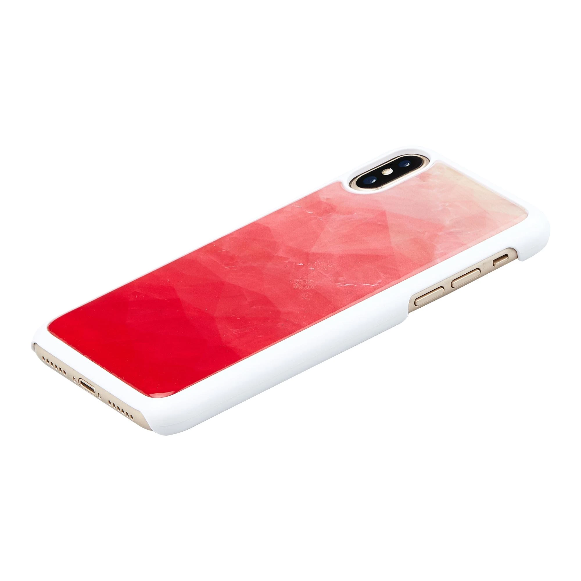 Ikins Telefono dėklas iPhone XS/S, rožinis ir baltas