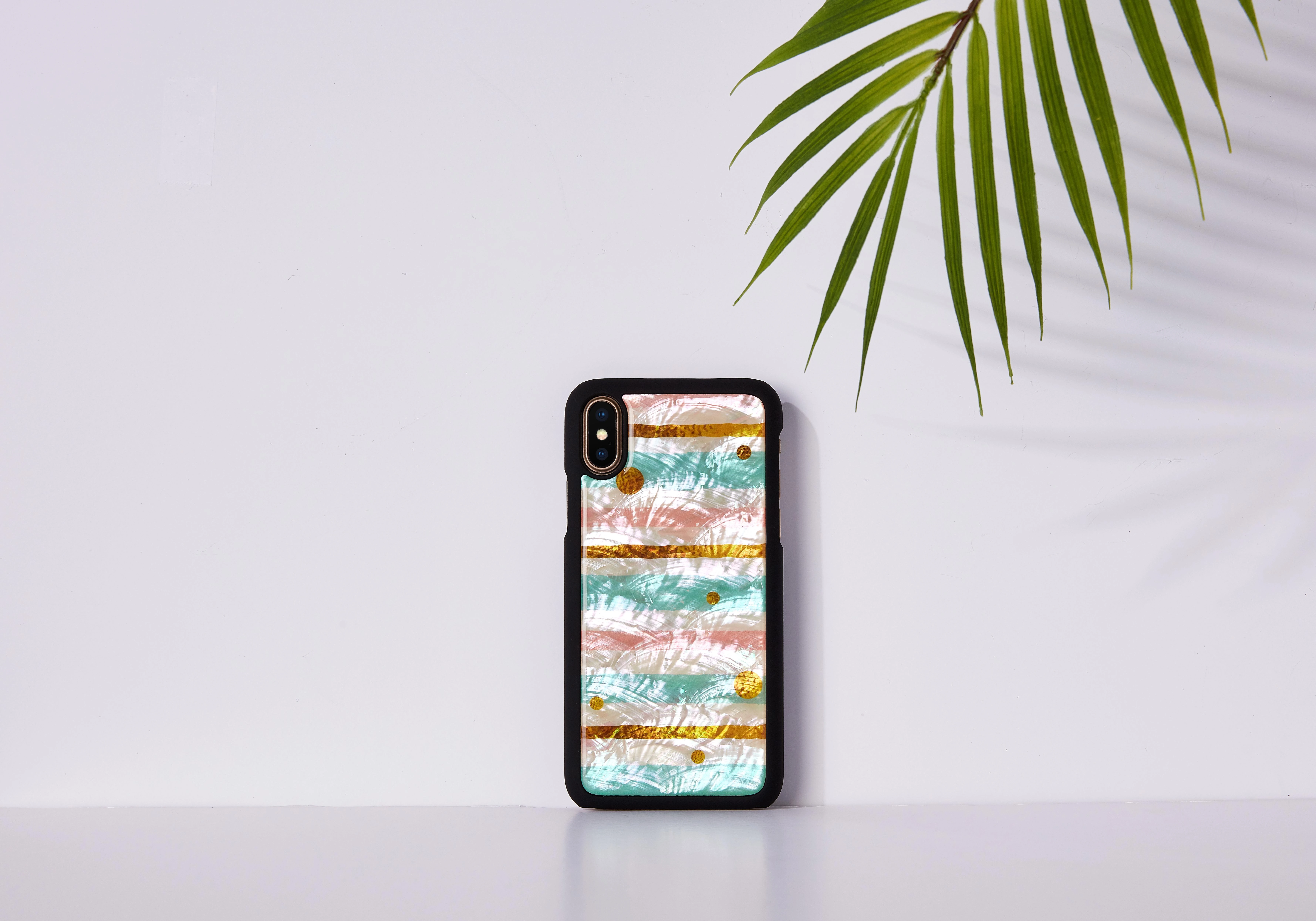 Ikins Juodas telefono dėklas iPhone XS/S