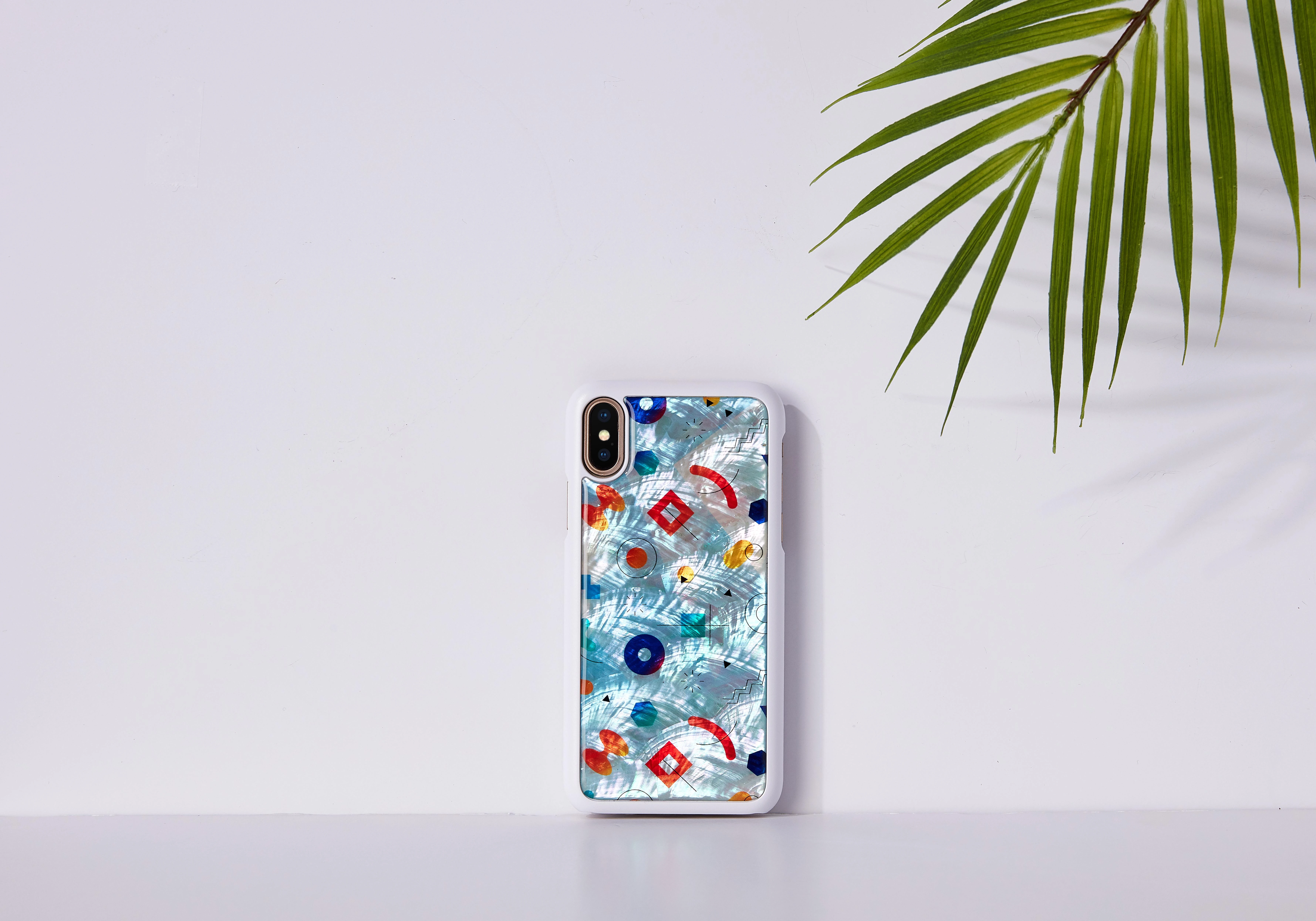 Ikins Telefono dėklas iPhone XS/S, baltas