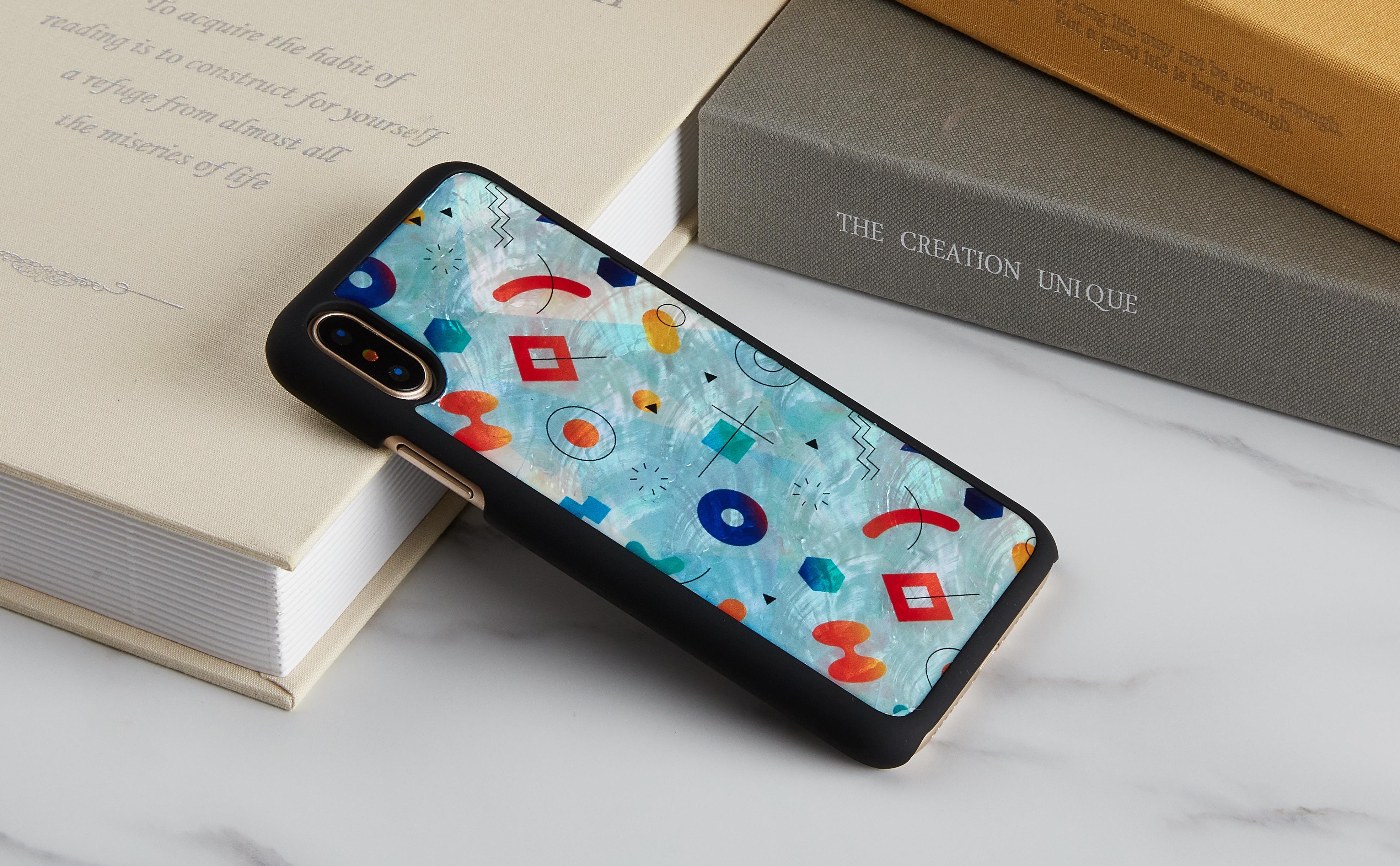 Ikins Juodas telefono dėklas iPhone XS/S