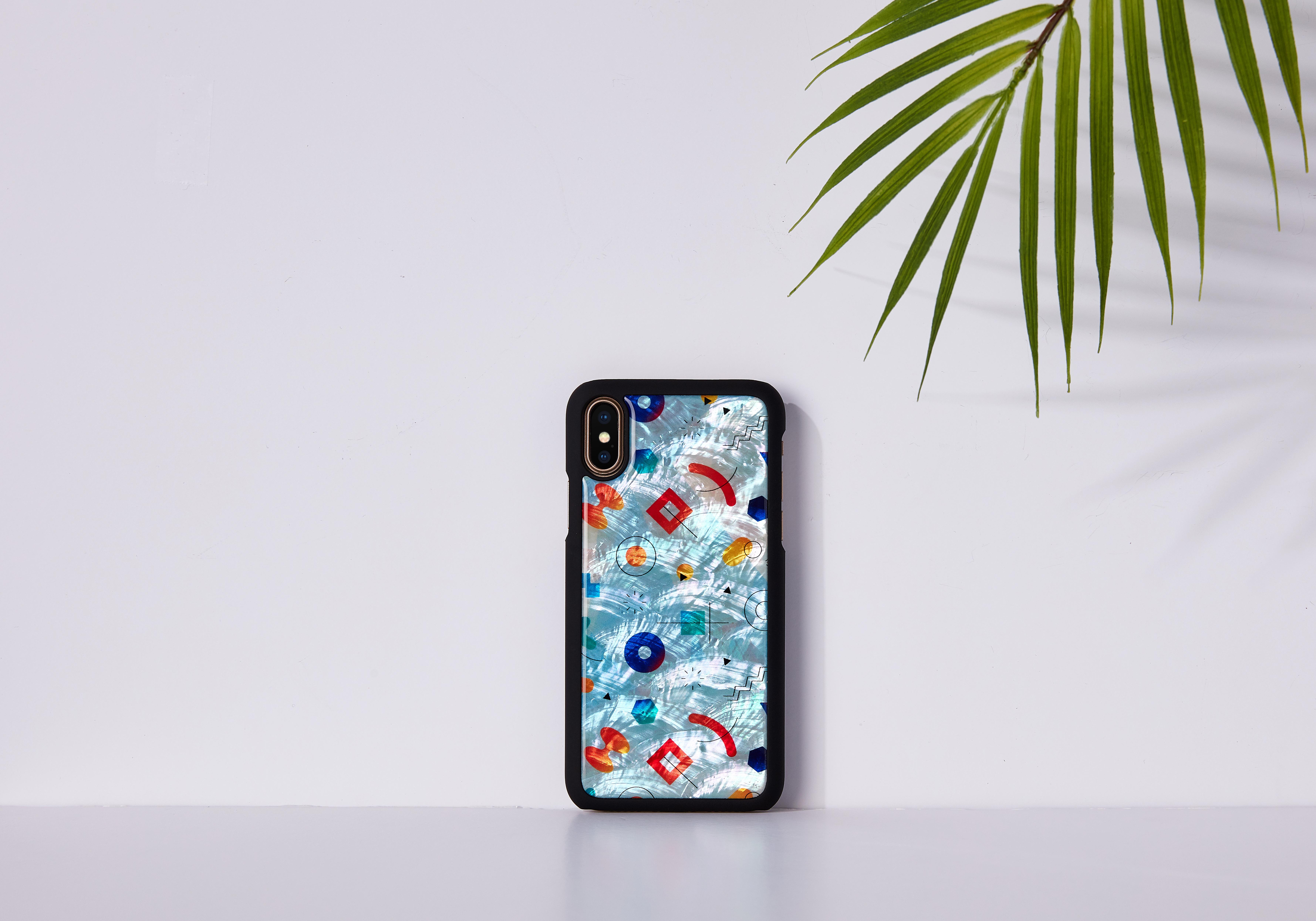 Ikins Juodas telefono dėklas iPhone XS/S