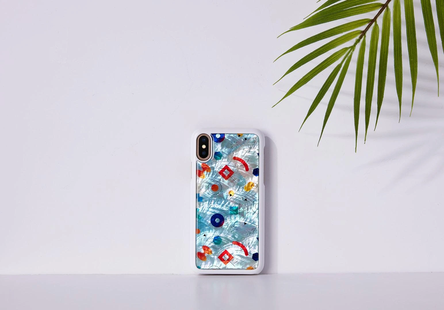 Ikins Telefono dėklas iPhone XS/S, baltas