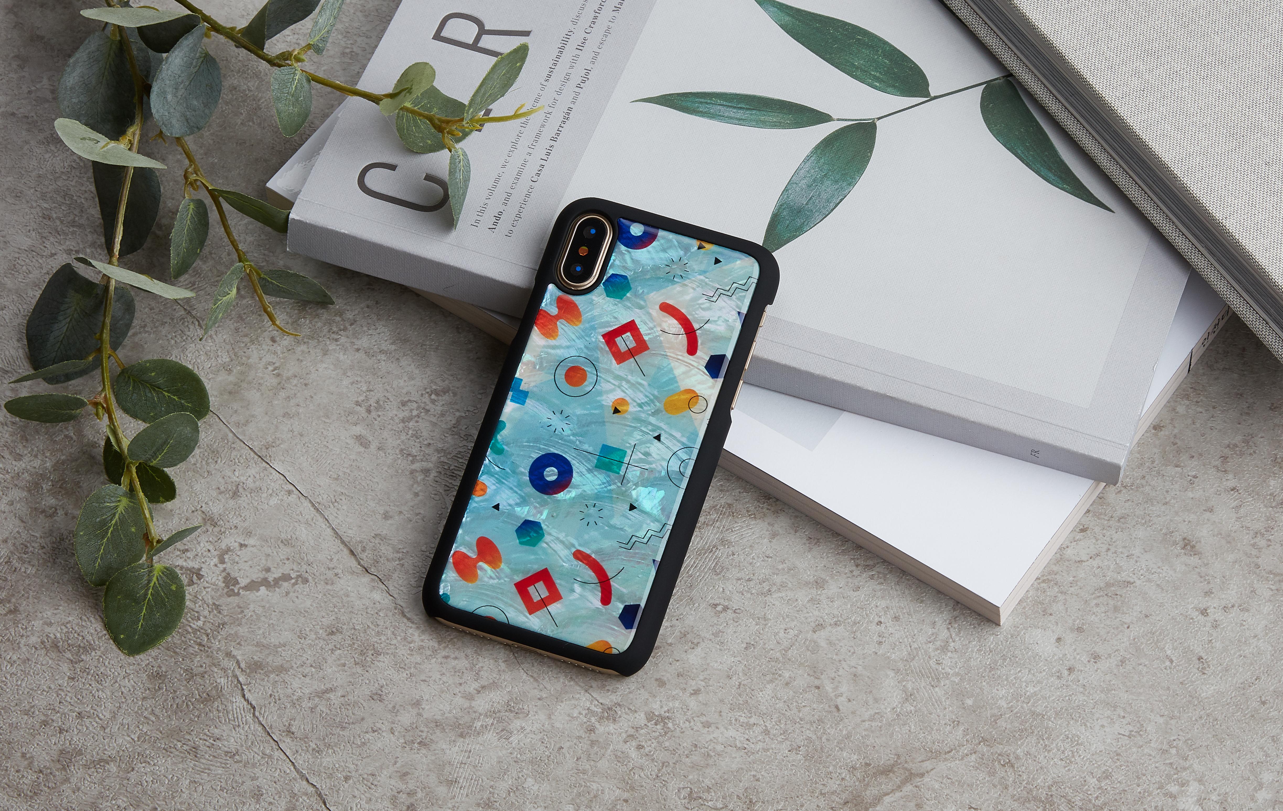 Ikins Juodas telefono dėklas iPhone XS/S