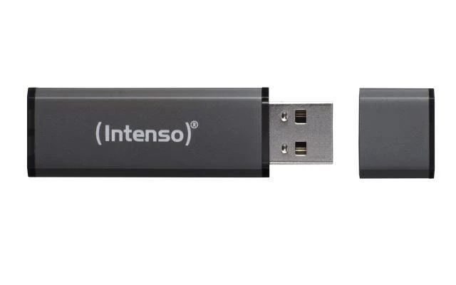 Pendrive Intenso AluLine USB Drive 2x32GB USB 2.0 Antracyt, Sidabrinė (3521480)