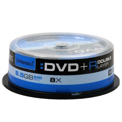 INTENSO 4311144 DVD+R DL DoubleLayer Intenso [ cakebox 25 | 8,5 GB | 8x]