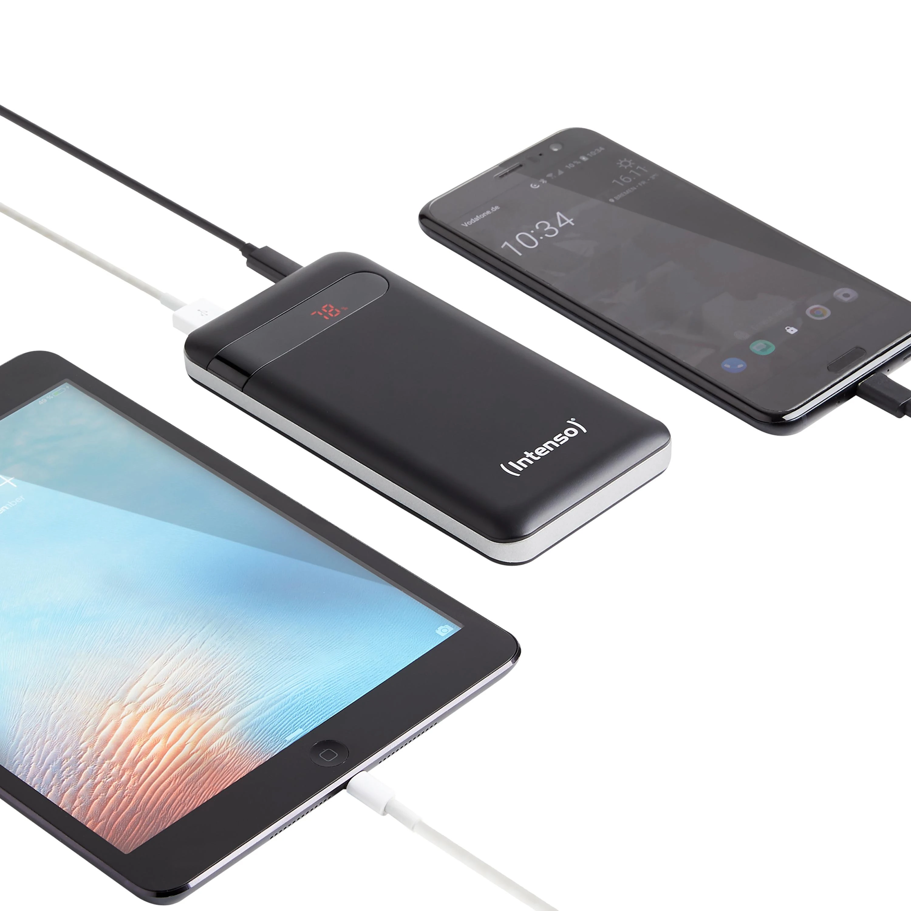 Intenso Išorinė baterija USB 10000MAH antracito spalvos 7332330 Intensyvus