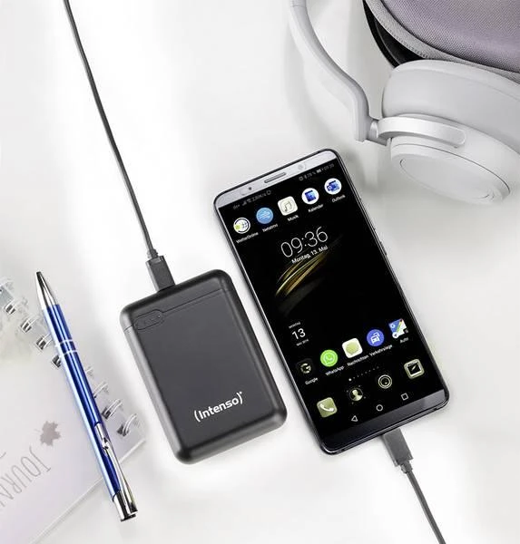 Intenso Powerbank XS10000 juoda 10000 mAh įsk. USB nuo A iki C tipo