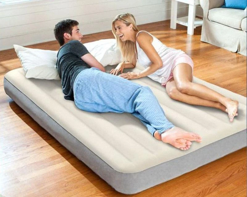 Pripučiamas čiužinys INTEX Deluxe DURA-BEAM Queen 152x203x25 cm