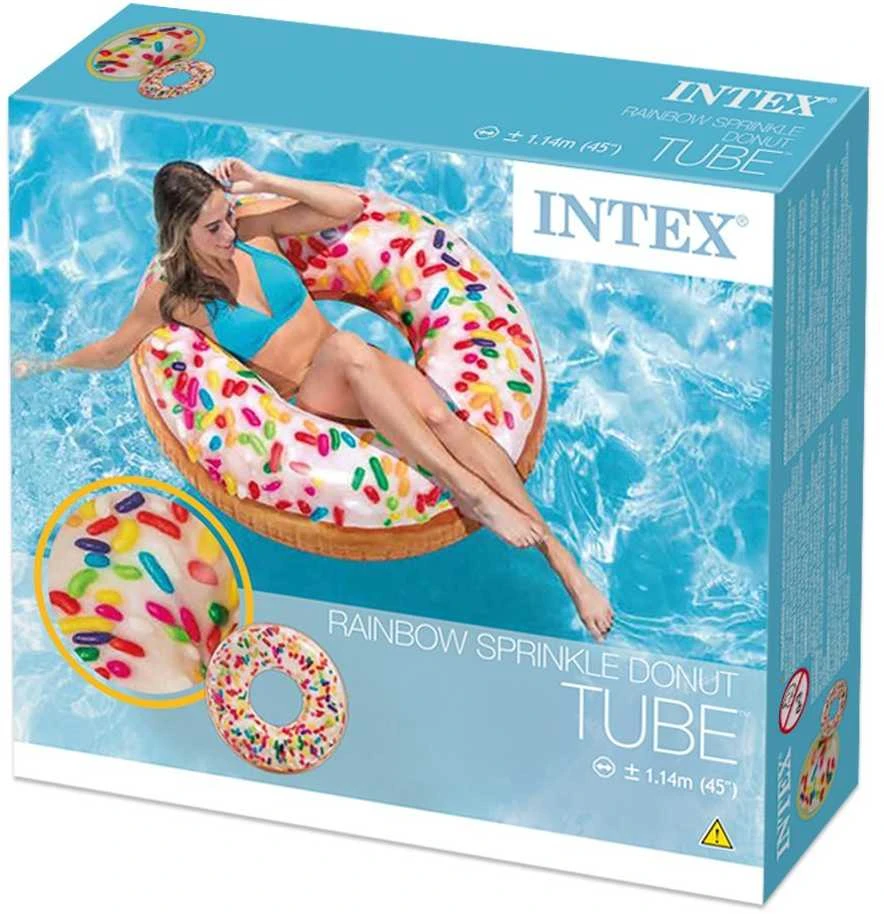 Pripučiamas ratas INTEX Sprinkle Donut Tube, 114 cm 56263NP