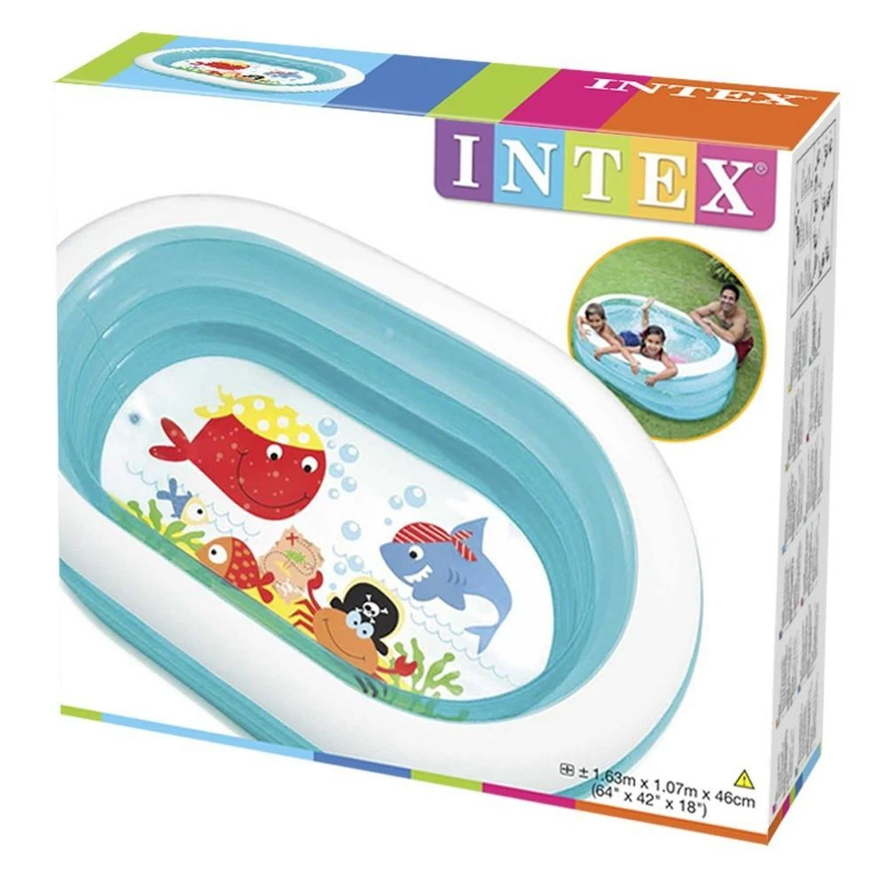 Pripučiamas baseinas INTEX My Sea Friends Pool 163x107x46cm