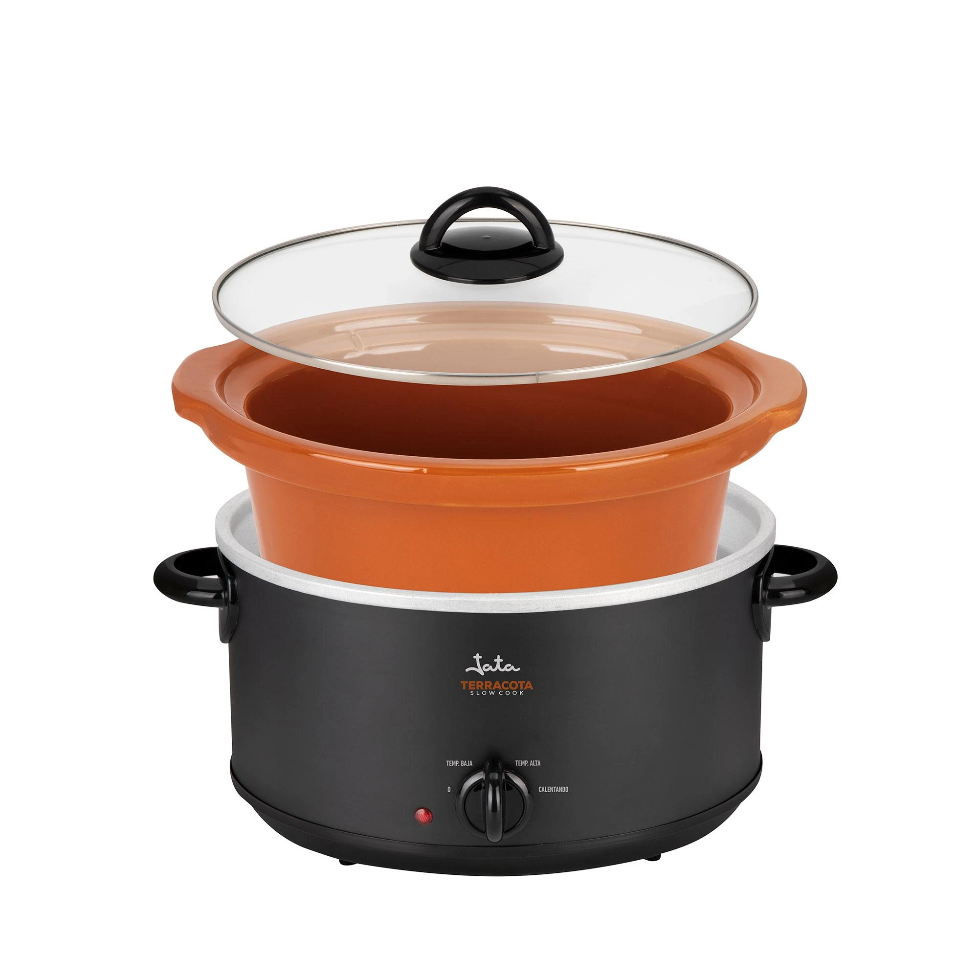 Lėto Virimo Puodas - Jata 3.5l Ovali Keramikinis Terakota 180W