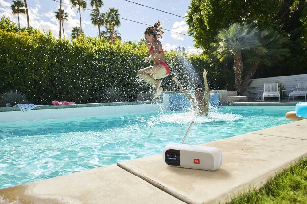 JBL Tuner 2​​​​​​​, nešiojamas DAB/DAB+/FM radijas su Bluetooth, Baltas