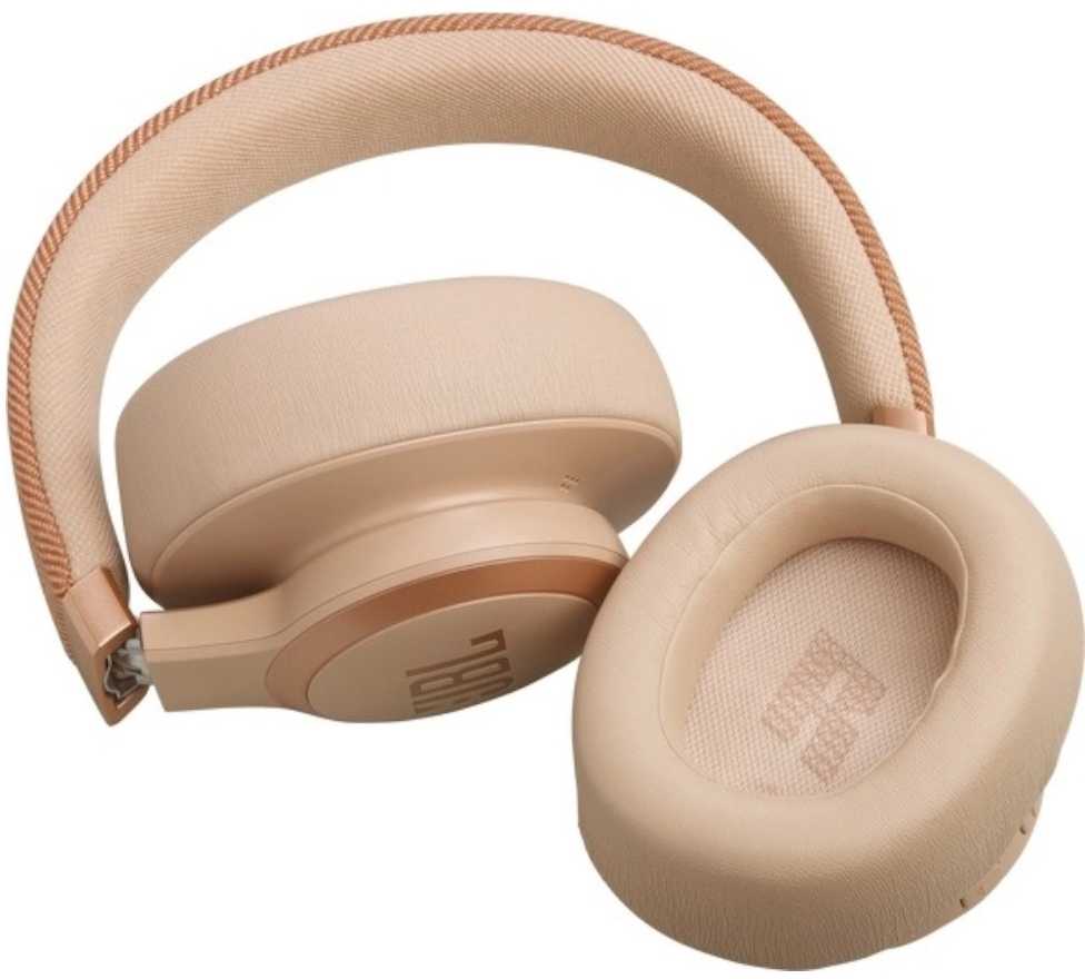 JBL Live 770NC belaidės ausinės su True ANC, Smėlio spalvos