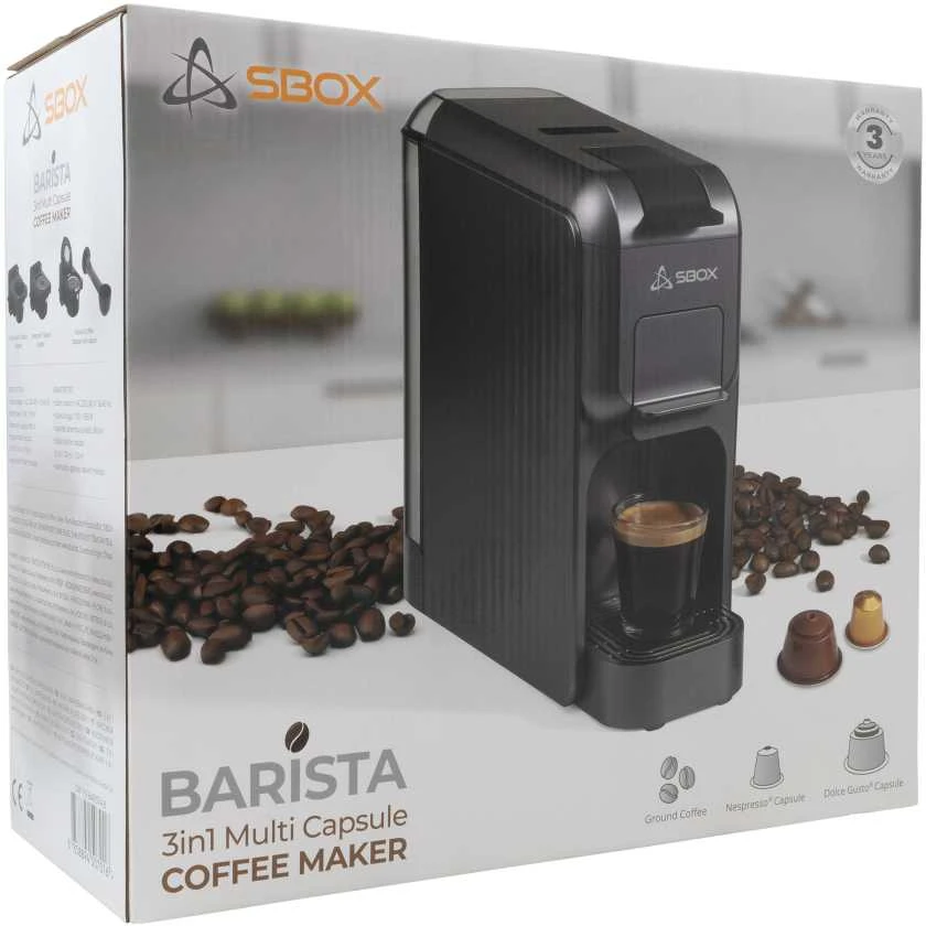 Sbox CM-719 Barista Juodas