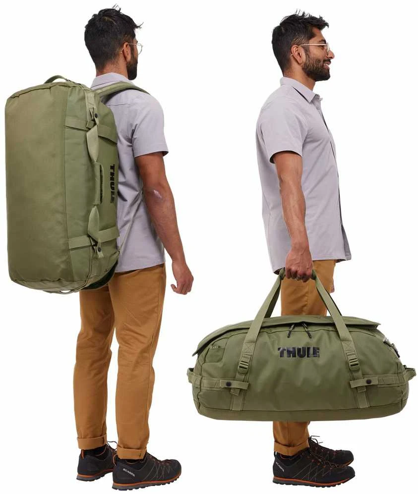 Thule | Chasm | 70L Bag | Duffel | Olivine | Atsparus vandeniui
