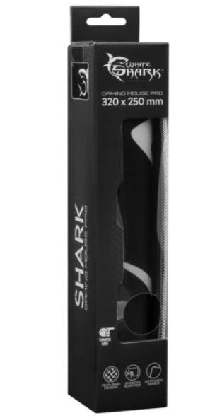 Pelės kilimėlis žaidimams White Shark M, 320x250x3mm