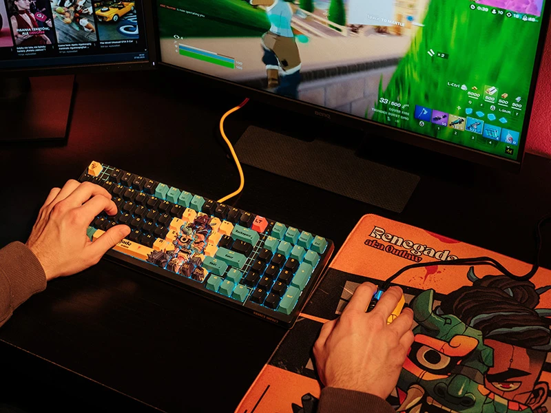 Klaviatūra žaidimams A4Tech Bloody AT98 RENEGADE Alpha Optical Switch, mechaninė, su foniniu apšvietimu, daugiaspalvė