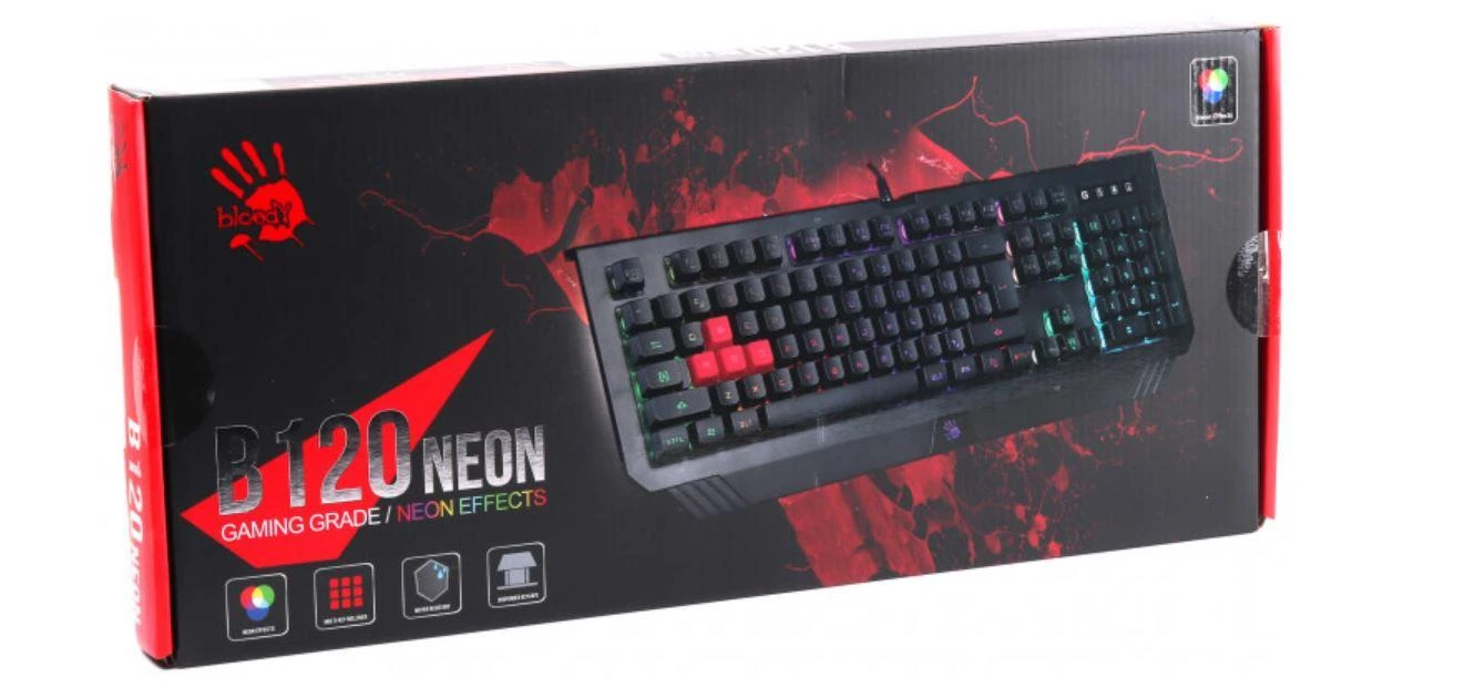 Klaviatūra A4Tech Bloody B120 Neon 46517
