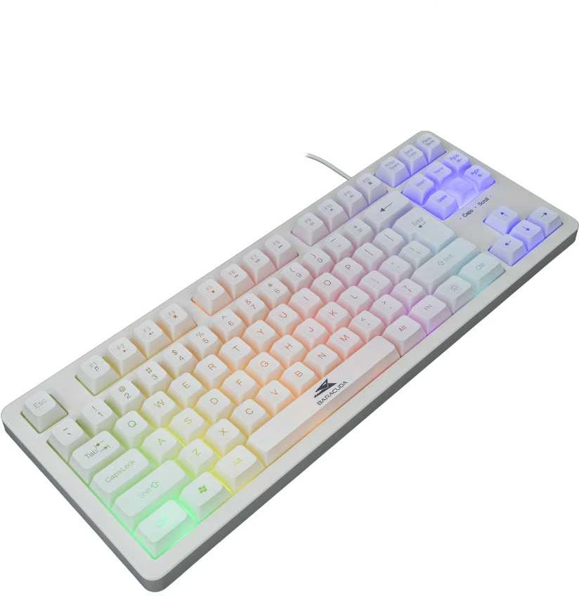 Baracuda membraninė žaidimų klaviatūra KRILL, US išdėstymas, baltos spalvos (BGK-01114)