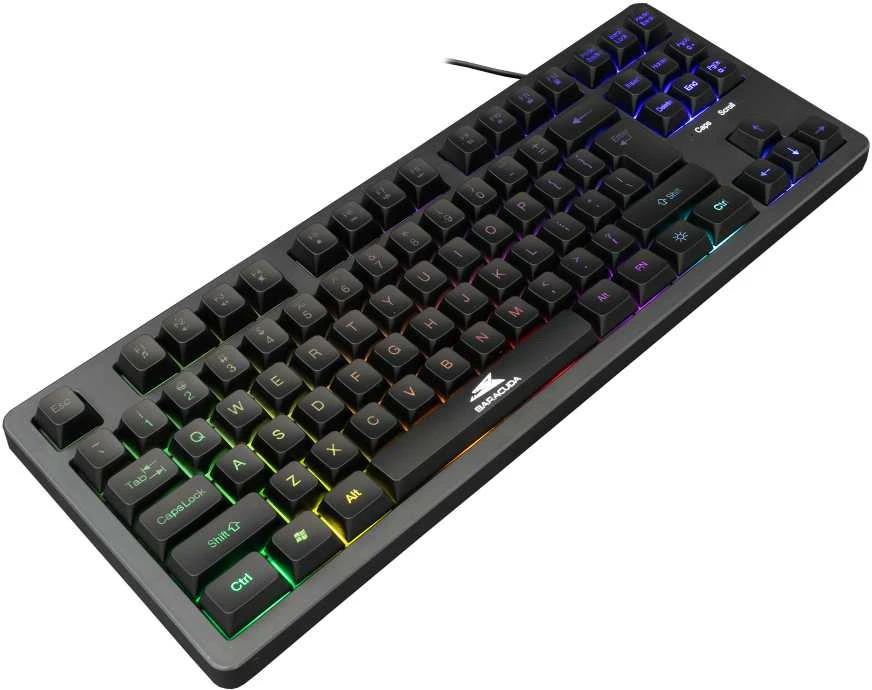 Baracuda membraninė žaidimų klaviatūra KRILL, US išdėstymas, juodos spalvos (BGK-01114)