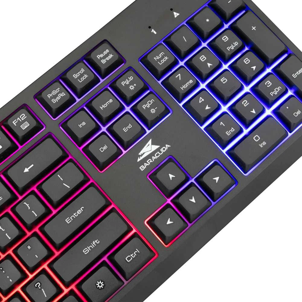 Baracuda gaming membraninė Klaviatūra STARFISH, US išdėstymas, Juodas (BGK-02114)