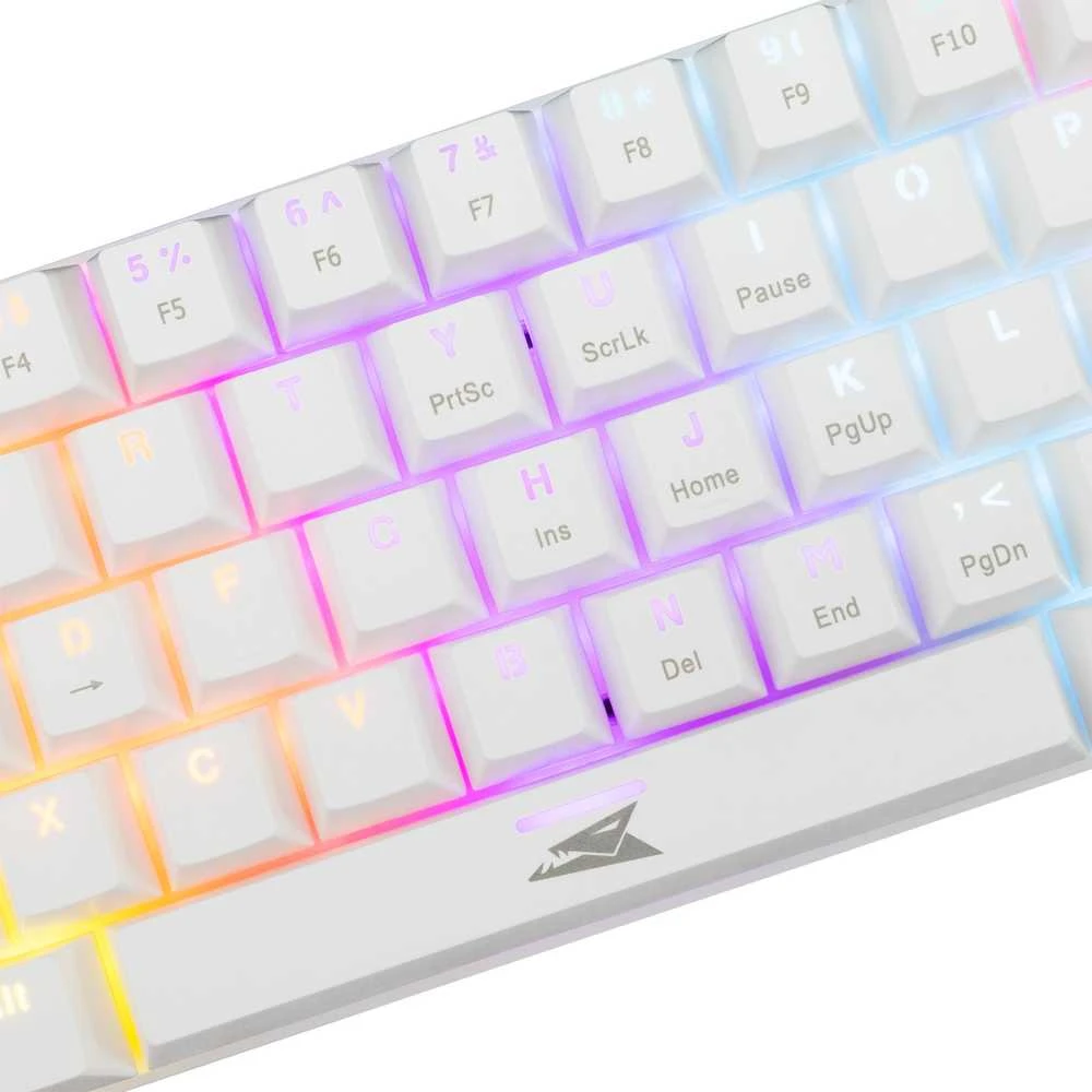 Baracuda Dolphin mechaninė žaidimų klaviatūra, US išdėstymas, Mėlyna Switches, Baltas (BGK-03221)