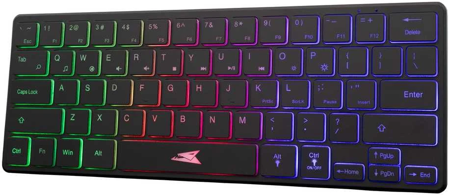 Baracuda Gaming Membrane Klaviatūra SEAHORSE, US išdėstymas, Juodas (BGK-04141)