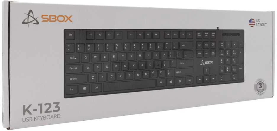 Klaviatūra Sbox K-123 US