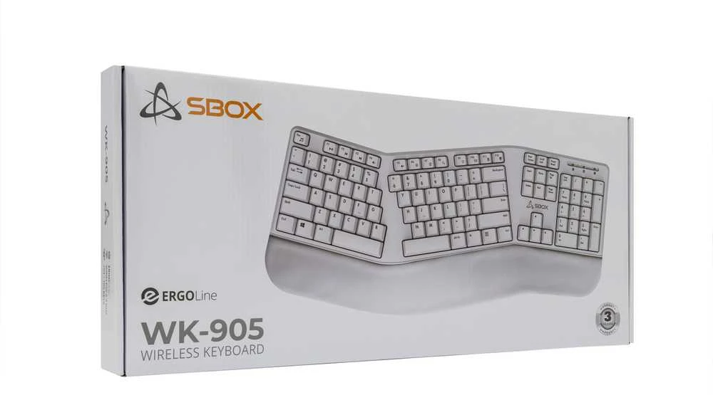 Klaviatūra Sbox WK-905 US rusvai gelsvas