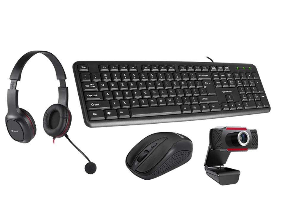 TRACER 4w1 Multi-Office Set klaviatūra Pelės kilimėlis heapdhones