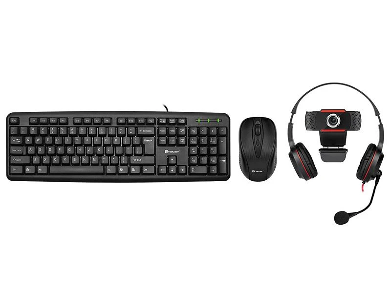TRACER 4w1 Multi-Office Set klaviatūra Pelės kilimėlis heapdhones