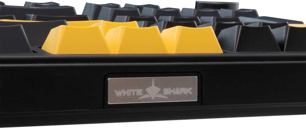 White Shark Klaviatūra žaidimams Baltas Shark Excalibur juoda KTT Wine Raudona RGB Hot-Swap