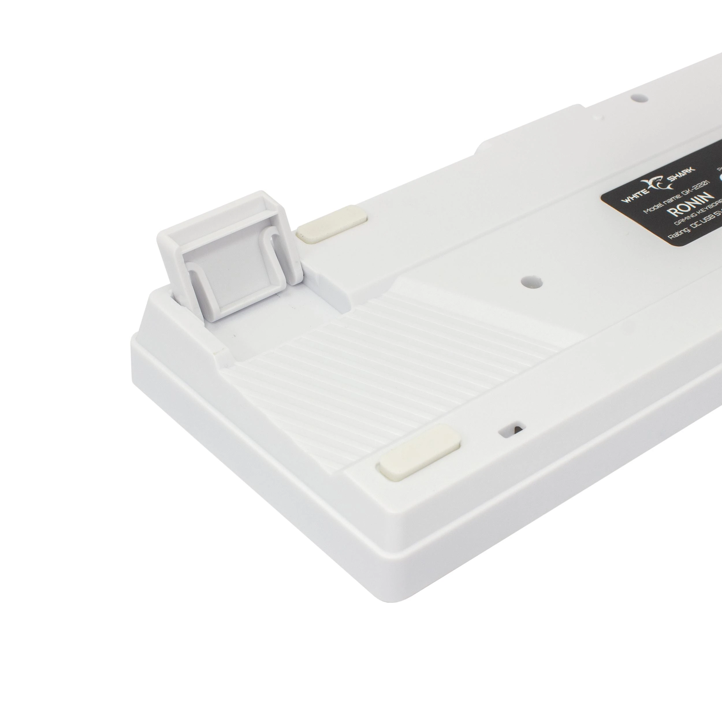White Shark Klaviatūra žaidimams Baltas Shark Ronin GK-2201 su laidu membraninė su pašvietimu balta