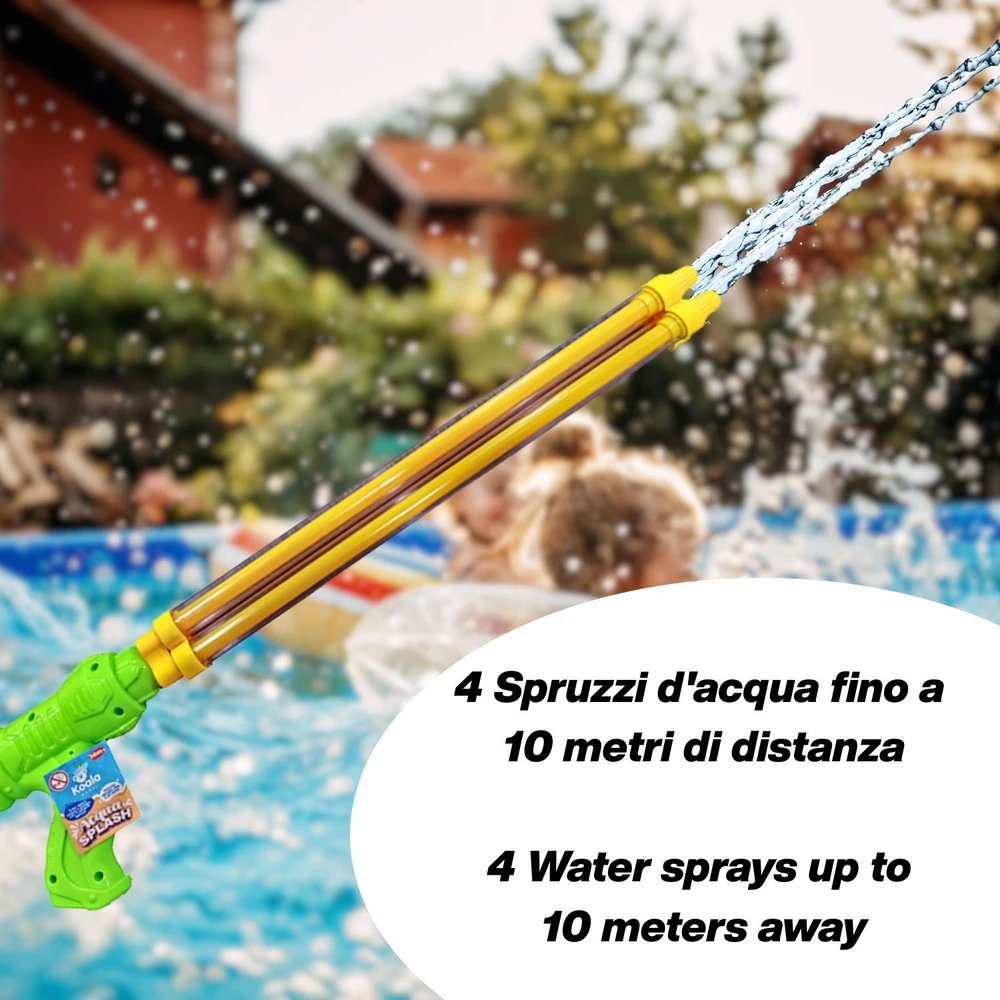 Koala Games G2462 keturių purkštukų Vanduo pistoletas (atsitiktinė spalva)