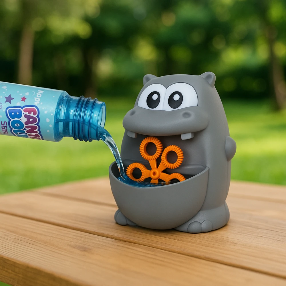 „Koala Games G2495“ varlių ir hipopotamų burbulų mašina (atsitiktinė spalva)