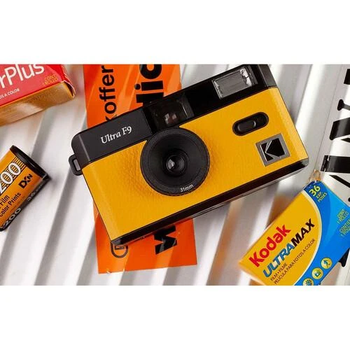 KODAK ULTRA F9 REUSABLE CAMERA Geltonas